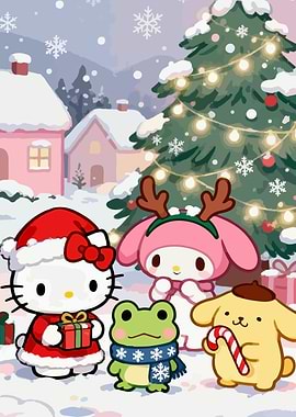 Hello Kitty Christmas Friends
