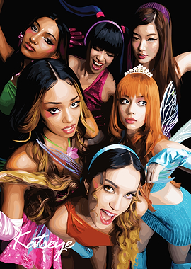 Katseye Vector Portrait