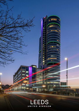 Leeds, United Kingdom at Night