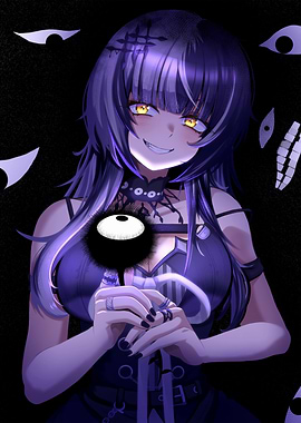 Anime Girl with Ominous Eye