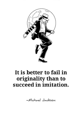 Michael Jackson Quote Illustration