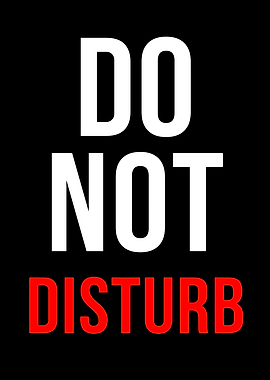 Do Not Disturb Sign