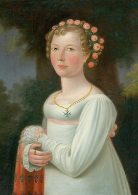 Portrait of a Woman with Roses