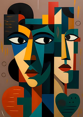 Abstract Faces Pulso Pictórico