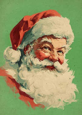 Vintage Santa Claus Portrait