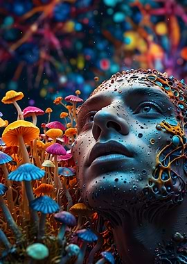 Mushroom Face Fantasy