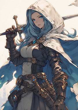 Warrior Woman with Sword