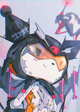 Mecha-Style Character with Missiles