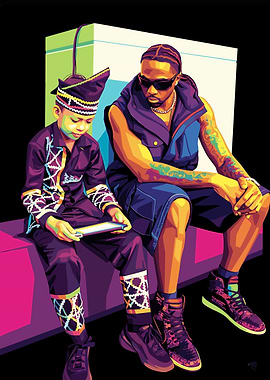 melly mike and Boy Digital Art