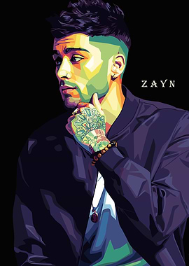 Zayn Malik Pop Art Portrait