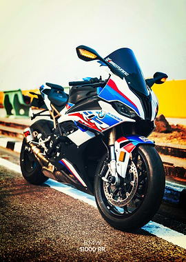 BMW S1000 RR Motorcycle Poster