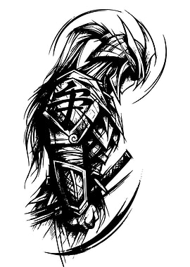 Warrior Ink Sketch