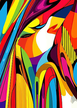 Colorful Abstract Portrait