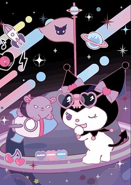 Kuromi in Space with Friends