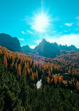 Autumn Mountain Landscape