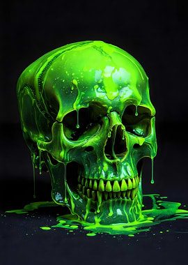 Green Slime Skull