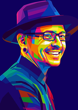 Chester Bennington Pop Art Portrait