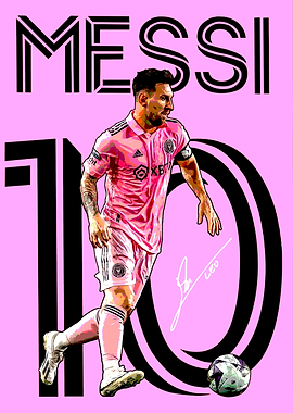 Lionel Messi Inter Miami Illustration