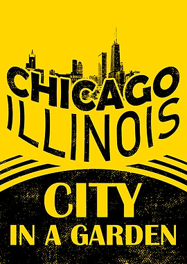 Chicago Illinois: City in a Garden Poster