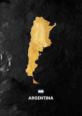 Argentina Map Art