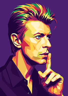 David Bowie Pop Art Portrait