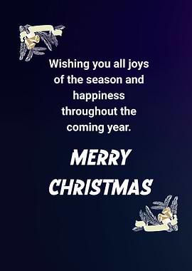 Merry Christmas Greeting Card