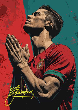Cristiano Ronaldo Pray Portrait