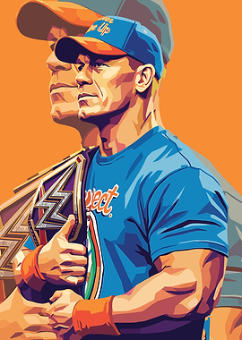 John Cena WWE Champion Pop Art