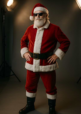 Cool Santa Claus with Sunglasses