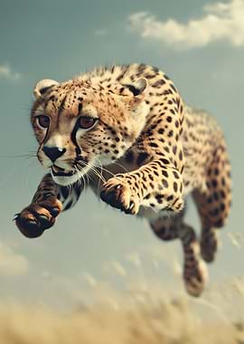 Leaping Cheetah