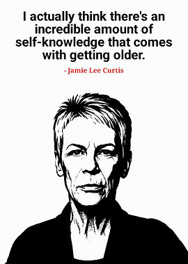 Jamie Lee Curtis Quote Portrait