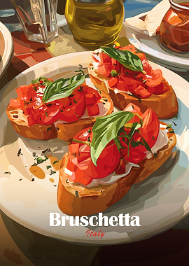 Bruschetta Italy Food Art
