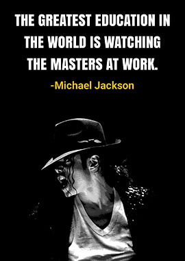 Michael Jackson Quote Poster