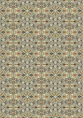 Ornamental Pattern with Floral Motifs