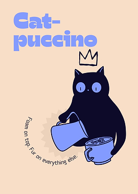 Cat-puccino Illustration