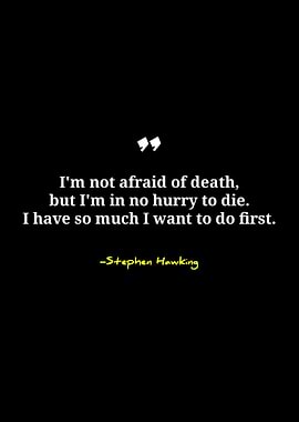 Stephen Hawking Quote on Death