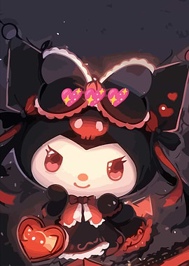 Kuromi with Heart