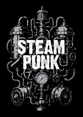Steampunk Machine Illustration