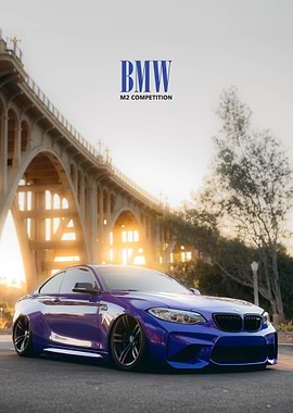 BMW M2 Competition under bridge