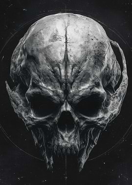 Monochrome Skull