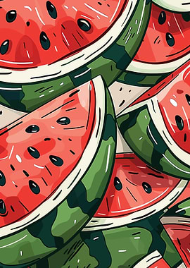 Watermelon Slices Pattern