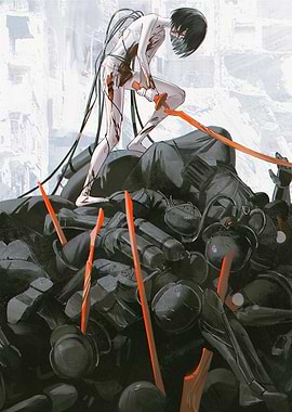 Warrior on Fallen Foes