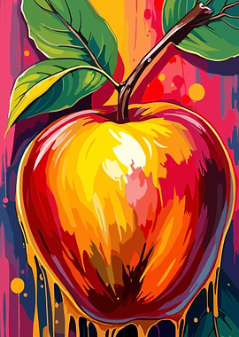 Colorful Apple Art