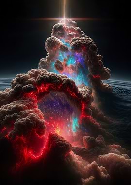 Cosmic Cloud Formation with Light Beam