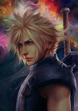 Cloud Strife Digital Portrait