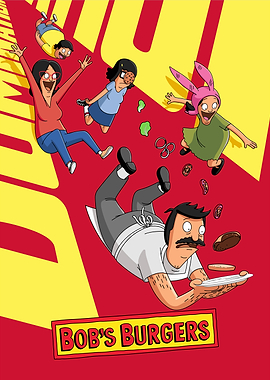 Bob's Burgers Family Cartoon Art