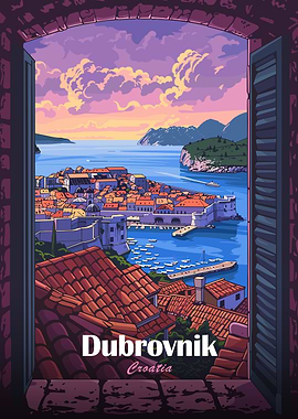 Dubrovnik Croatia View from Window