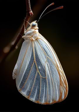 Delicate White Butterfly