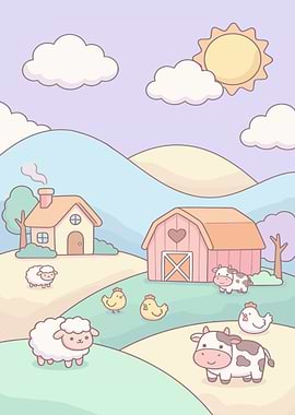 Kawaii Farm Landscape