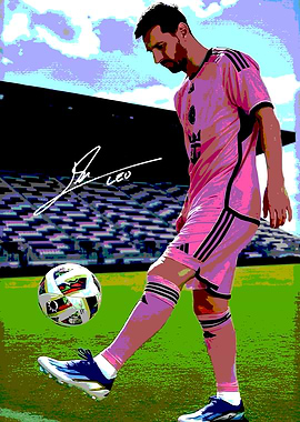 Lionel Messi Soccer Art
